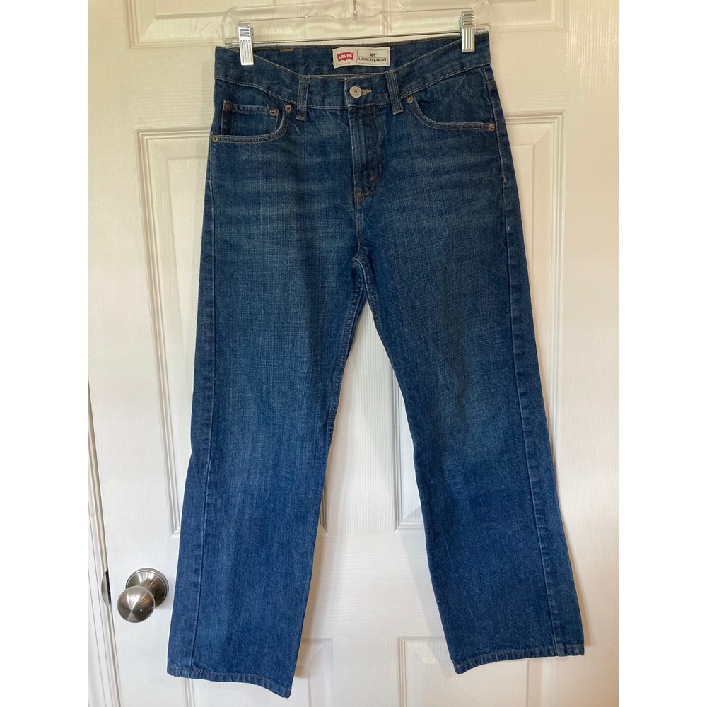Levi's Blue 569 Loose Straight Jeans 16 Regular (28/28) Skater Baggy Y2K Casual